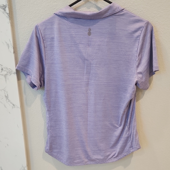 Tommy Bahama Women's Purple Short Sleeve Polo - Picture 3 of 4